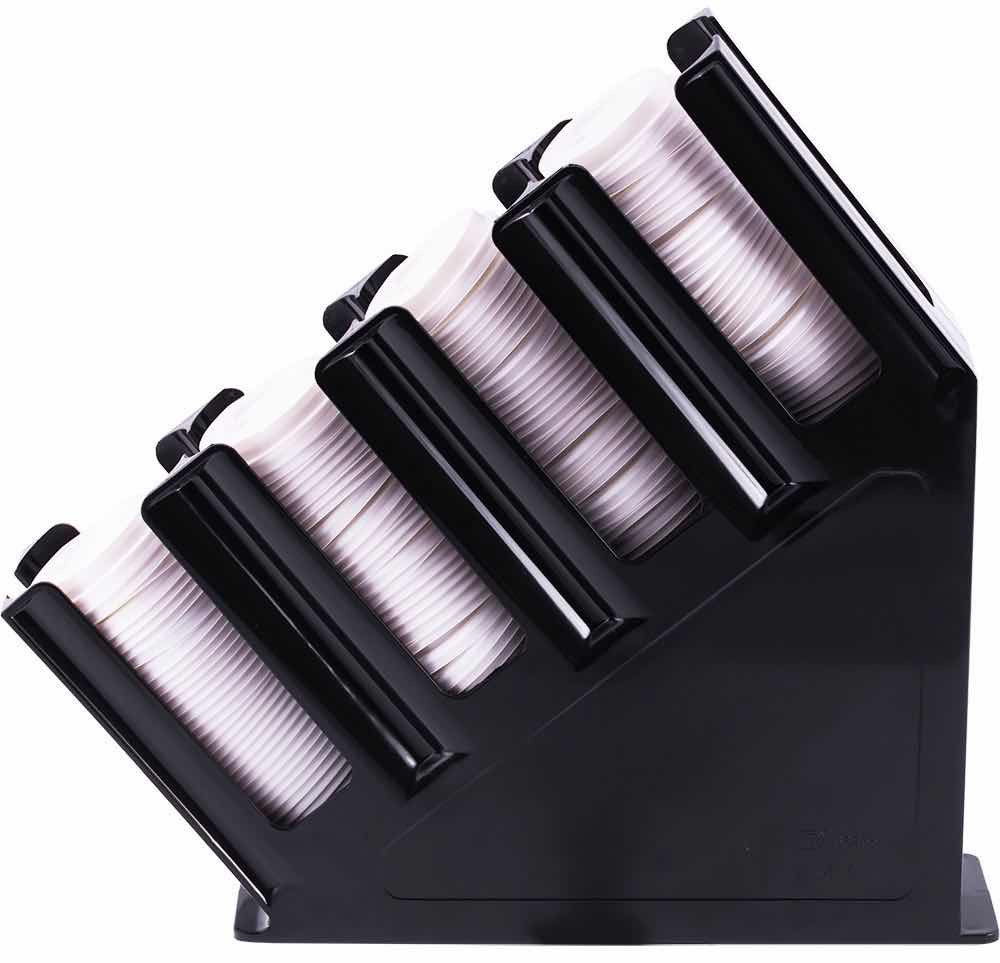 Black plastic cup holder
