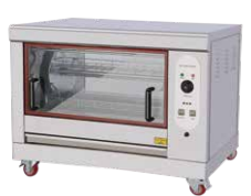 Electric tabletop chicken rotisserie