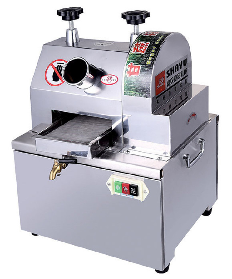 Electric tabletop sugar cane juicer