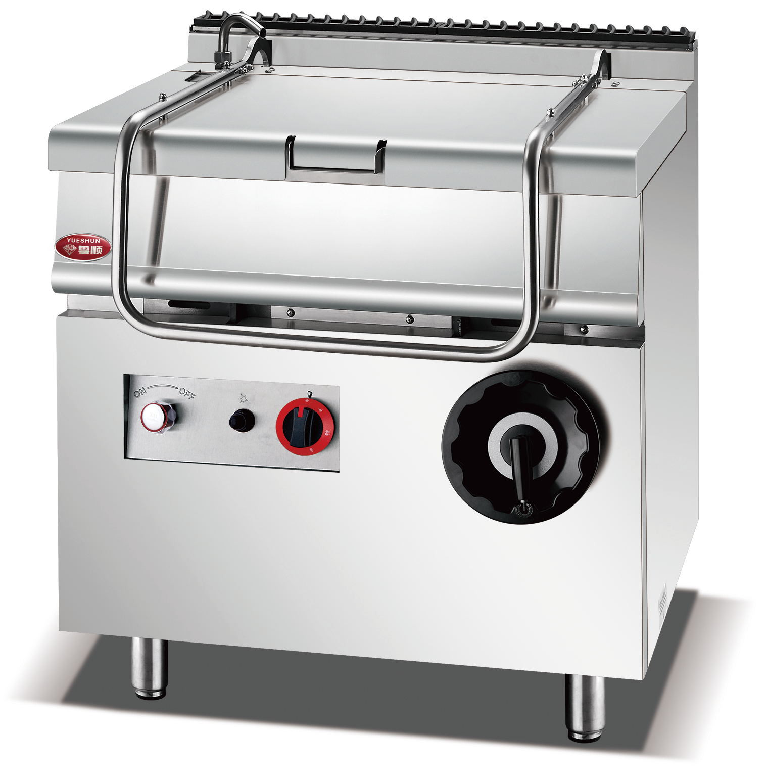 Gas tilting braising pan