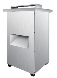 Meat cutting machine, vertical or horizontal