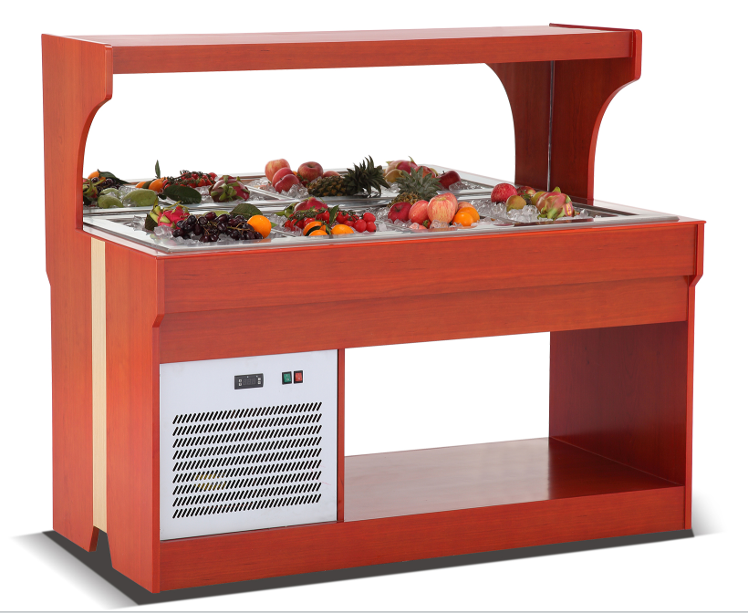 Salad display chiller, 5 × GN 1/1, 1900 mm
