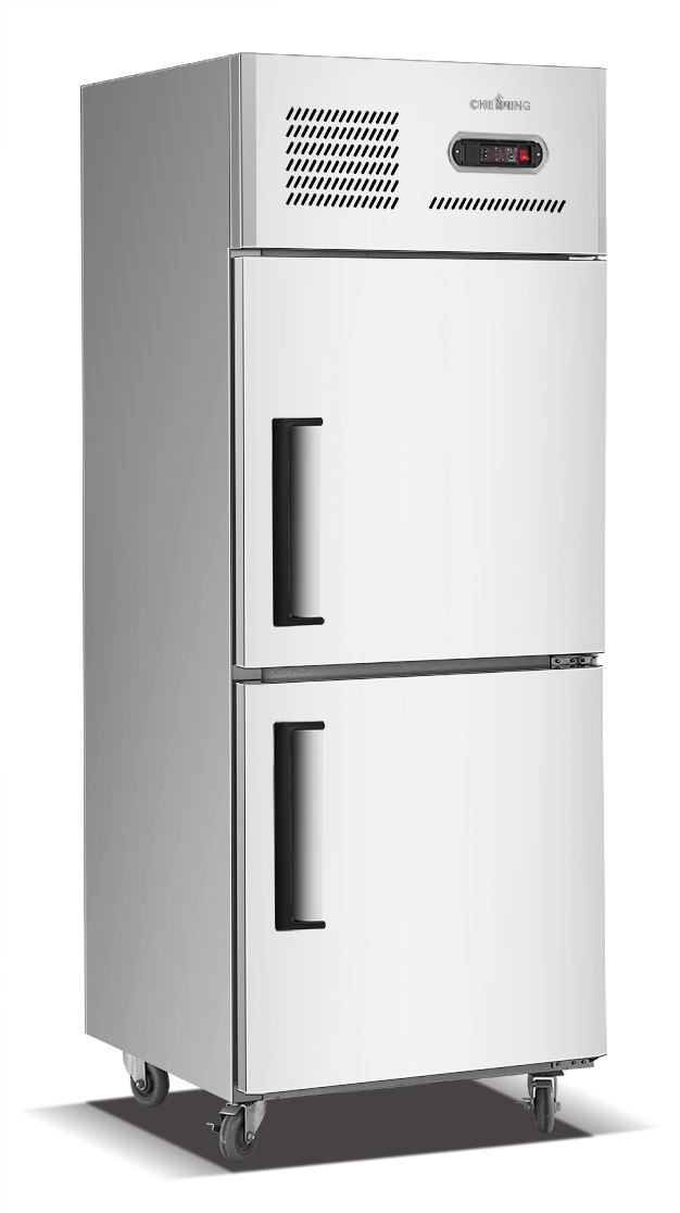 Stainless 2-door kitchen refrigerator