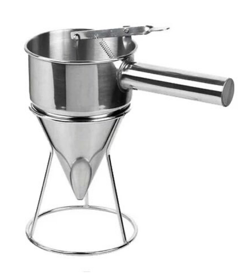 Stainless steel funnel with stand