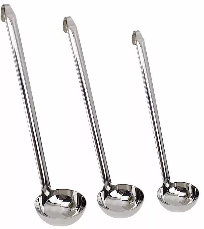 Stainless steel ladle with hook