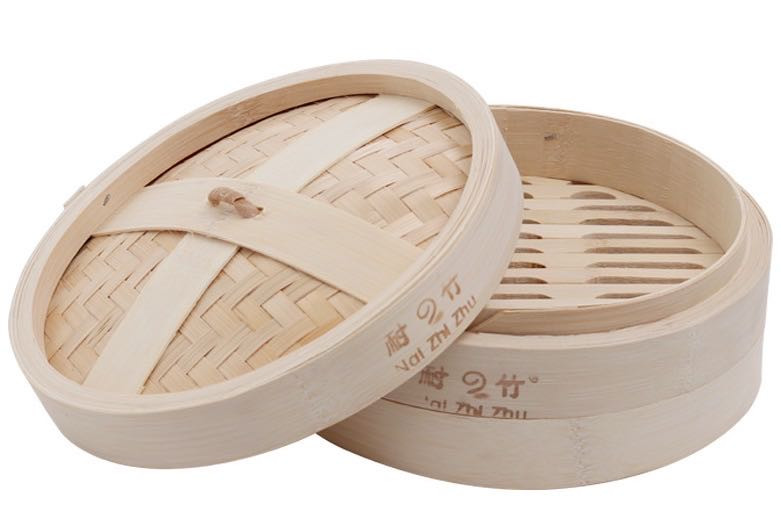 Bamboo dim sum steamer