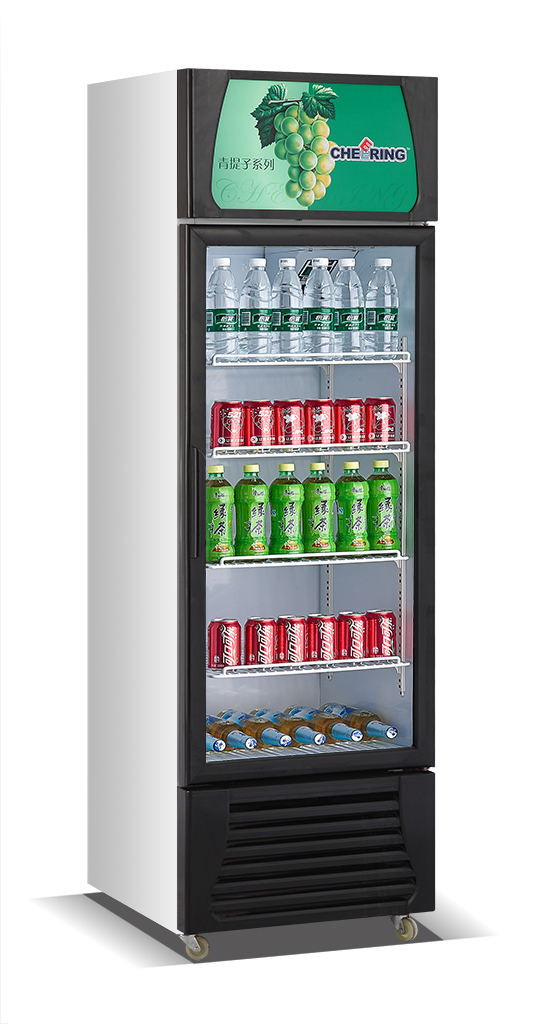 Beverage display cooler, 1 glass door
