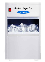 Bullet ice machine, 20 kg/24 h, front view