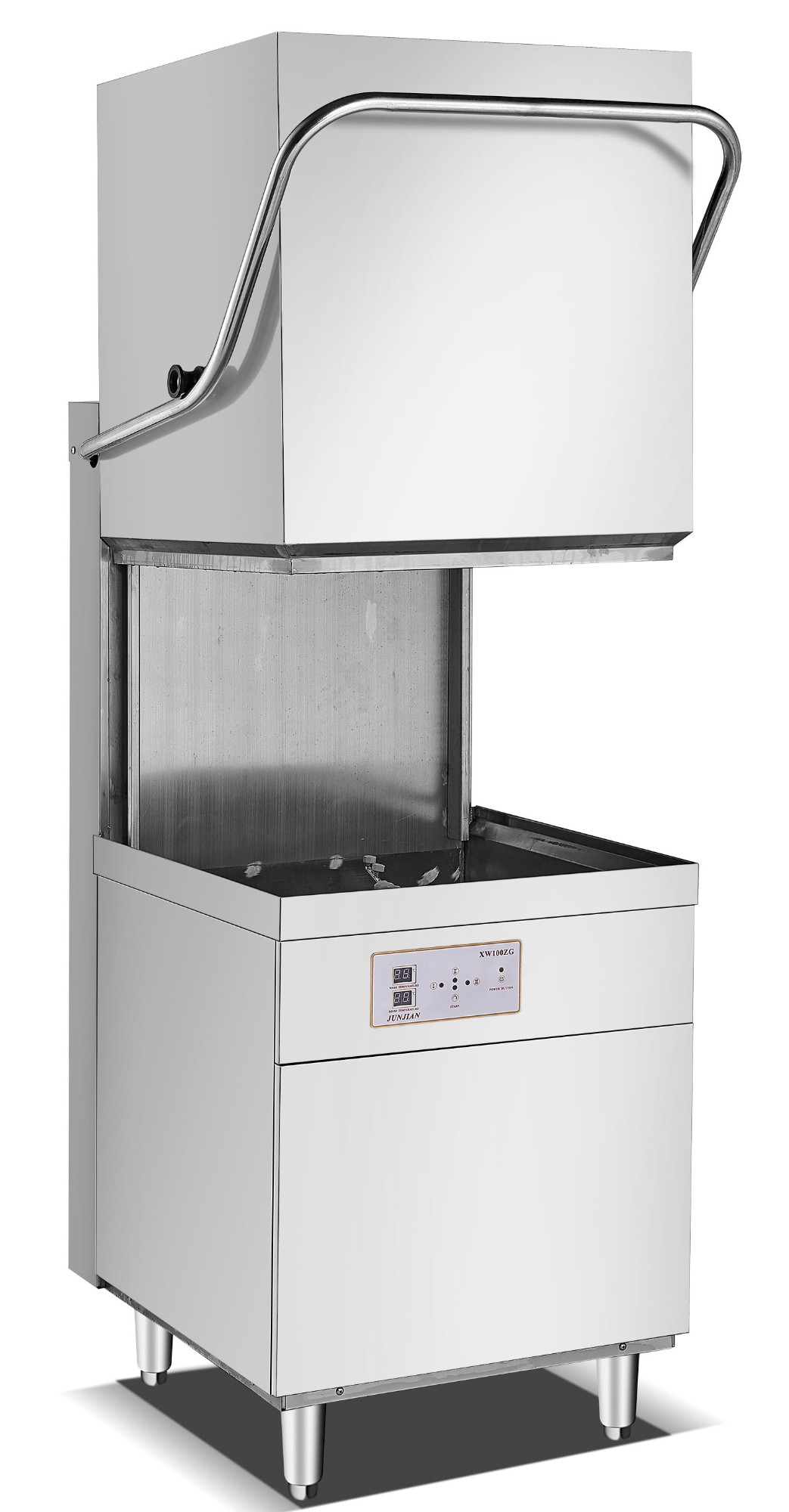 Dishwasher, hood open