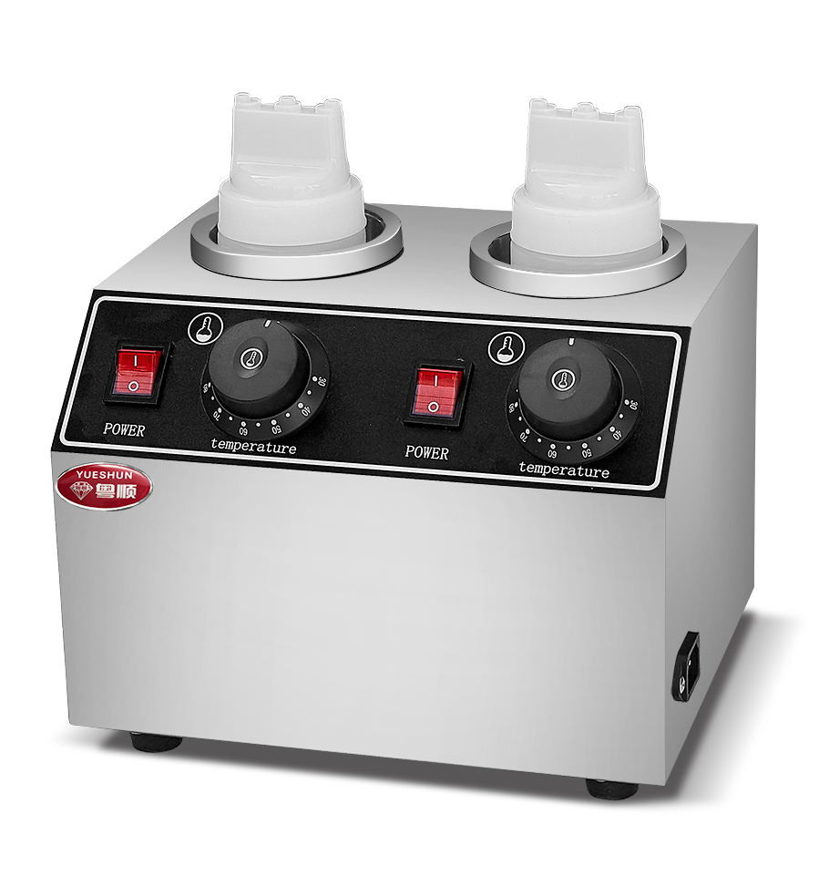 Electric chocolate and cheese warmer, double head