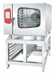 Electric combi steam oven, on stand