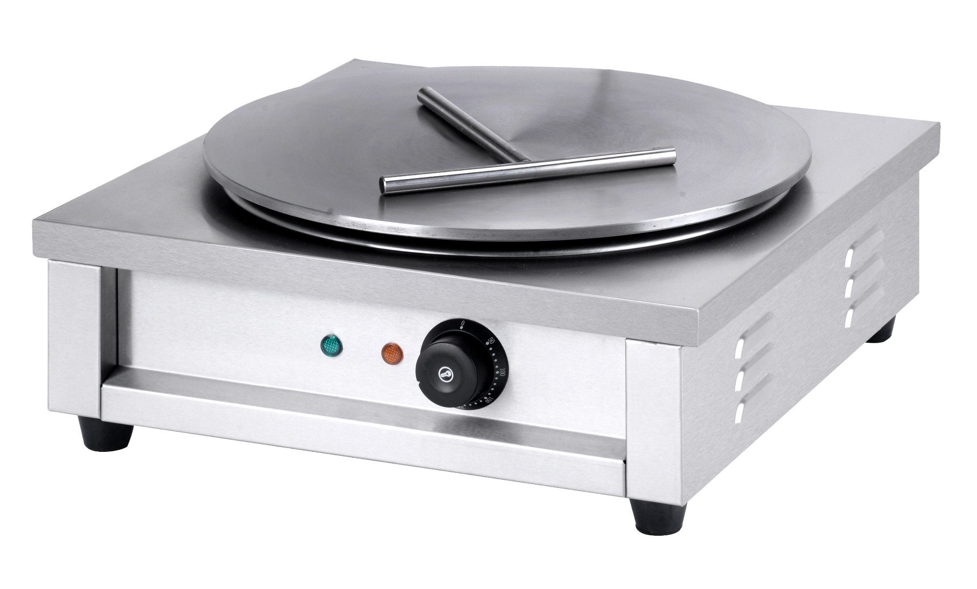 Electric crepe maker, single plate