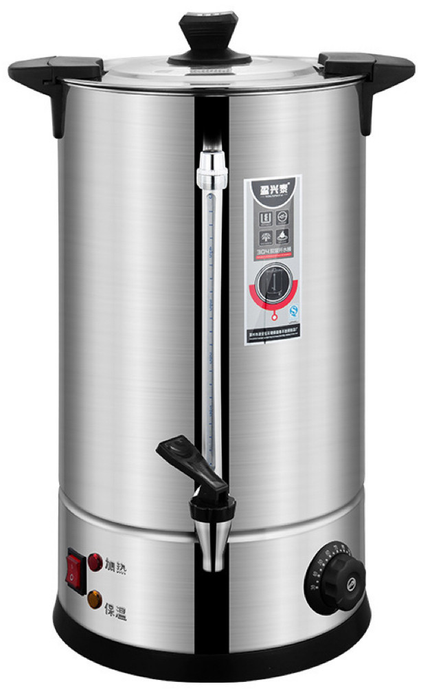 Electric double-wall water boiler with level gauge