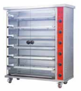 Electric freestanding chicken rotisserie, 6 spits