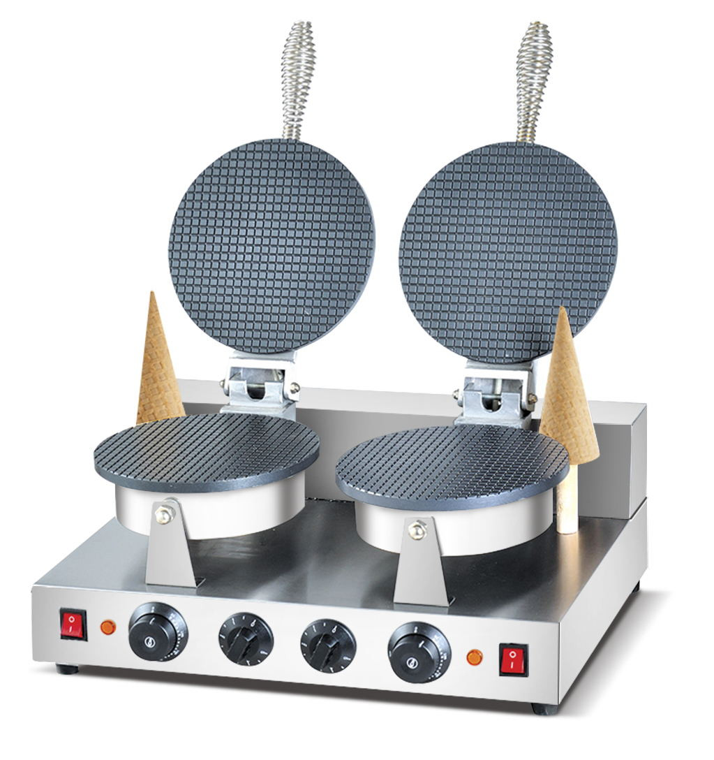 Electric ice cream cone maker, double head, view 2