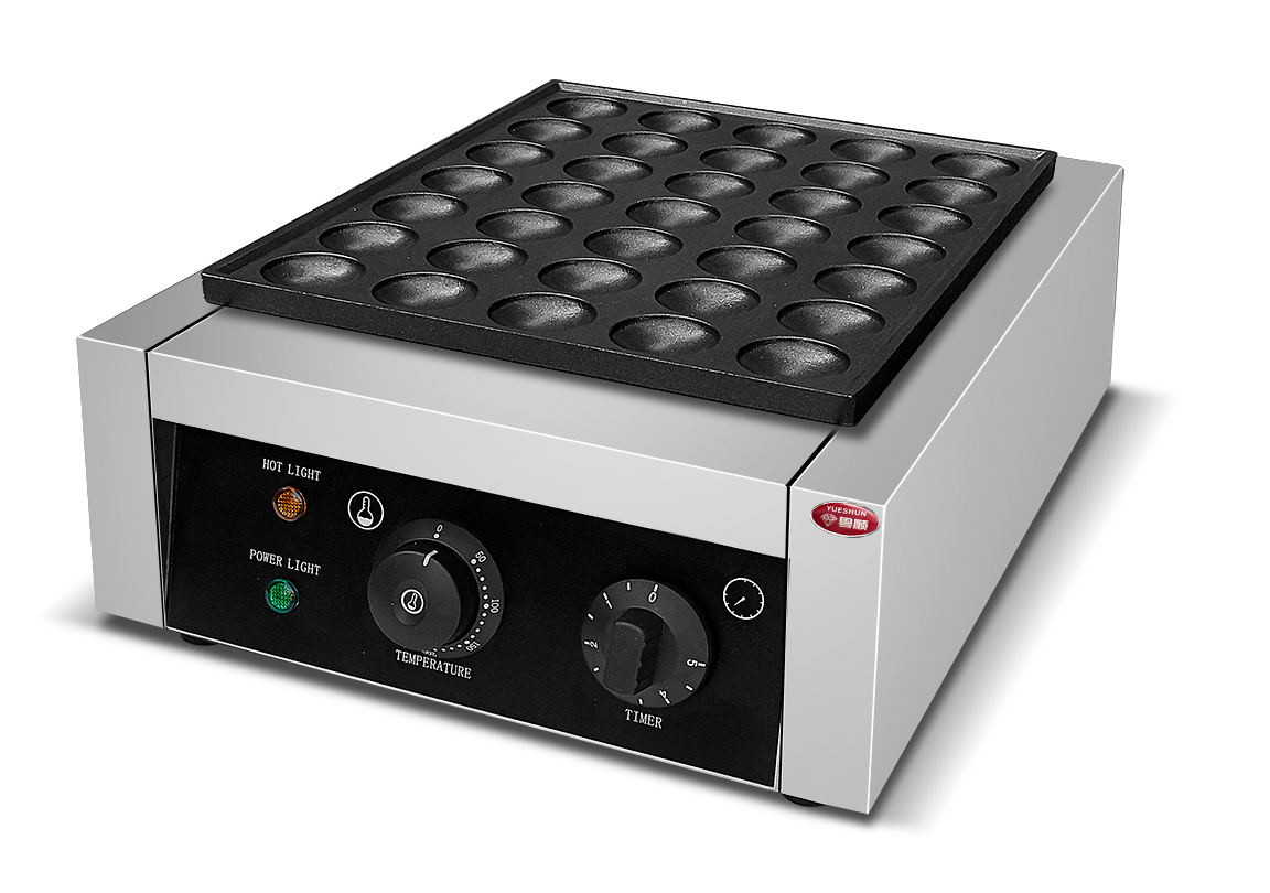 Electric mini pancake maker, 35 holes