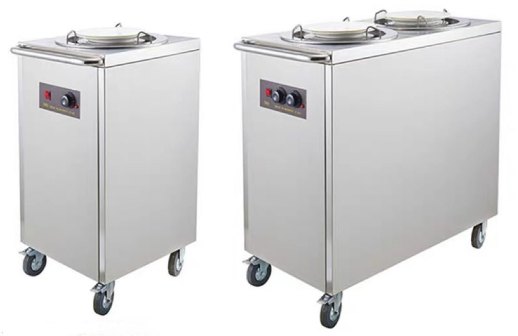 Electric plate warmer trolley