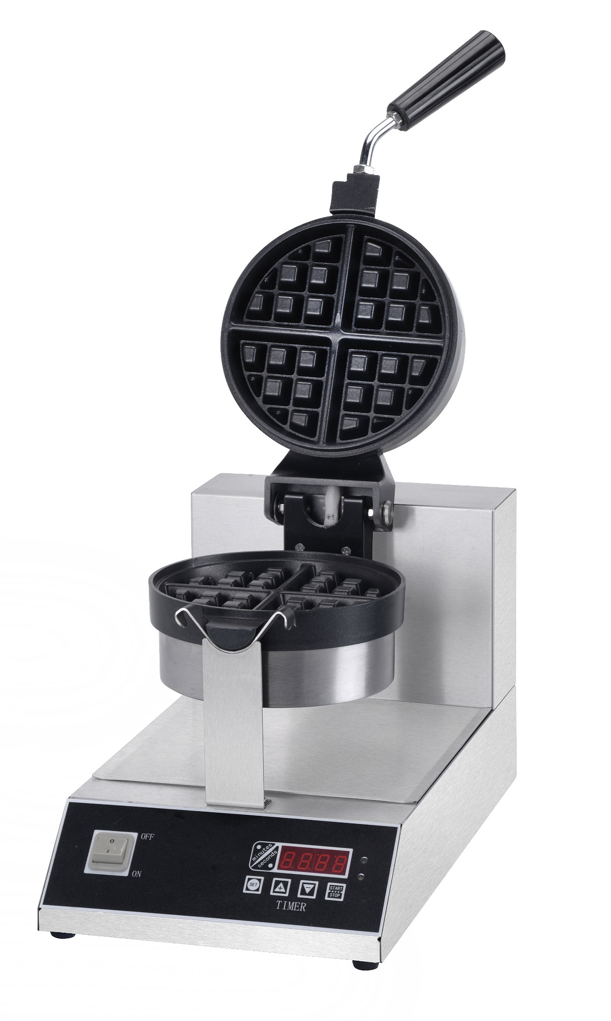 Electric rotary waffle maker