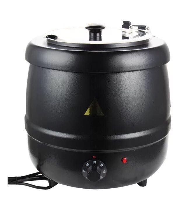 Electric soup kettle, black plastic