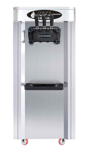 Freestanding soft serve ice cream machine, 18–22 L/h, front view