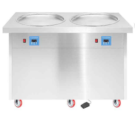 Fried ice cream machine, round pan