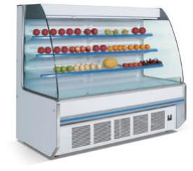 Fruit and vegetable display chiller, open front