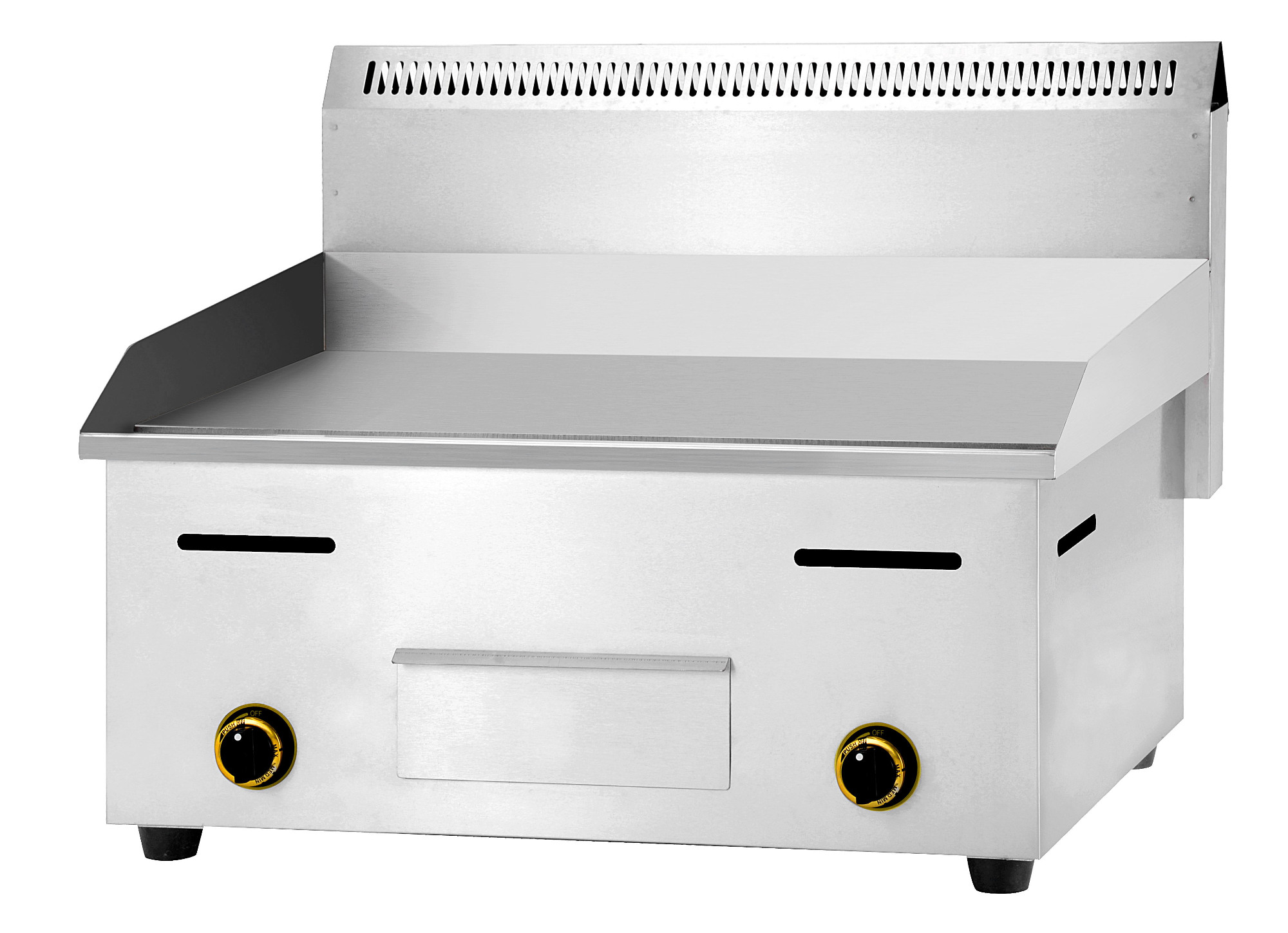 Gas flat griddle, 730 mm