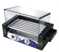 Hot dog roller machine