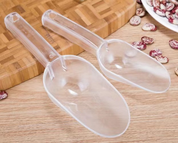 Ice scoop, stainless steel or polycarbonate, polycarbonate version