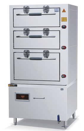 Induction seafood steam cabinet, 3 doors