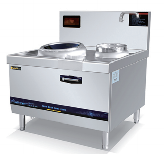 Induction wok stove, 1 wok + 1 warmer
