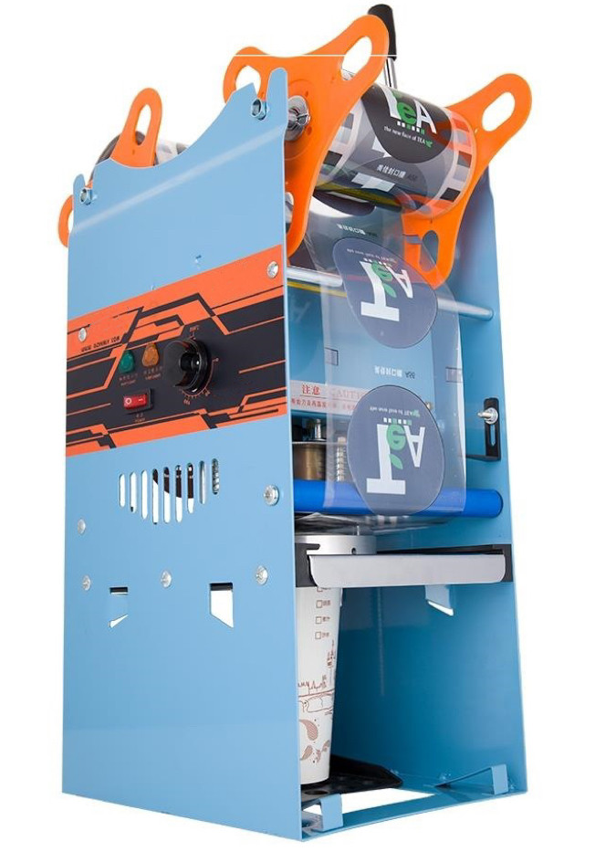 Manual cup sealing machine, front view
