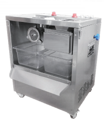 Mobile meat mincer and cutter