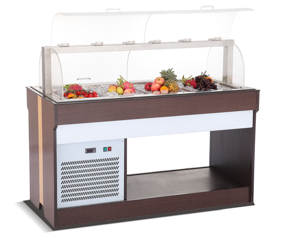 Open-type salad display chiller