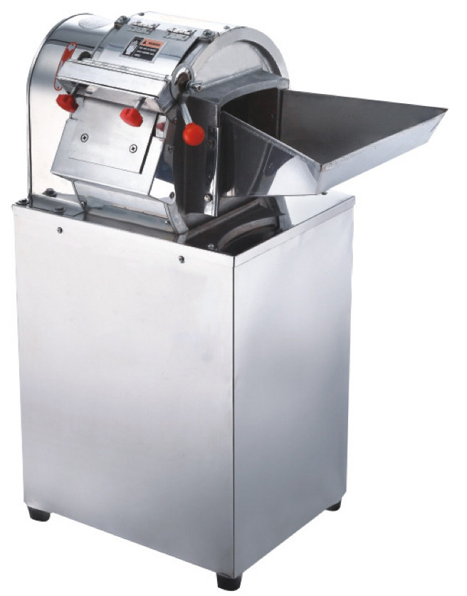 Potato slicing and shredding machine