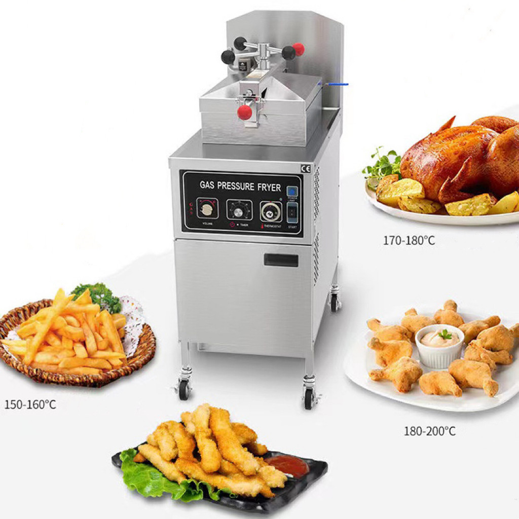 Pressure fryer, electric or gas