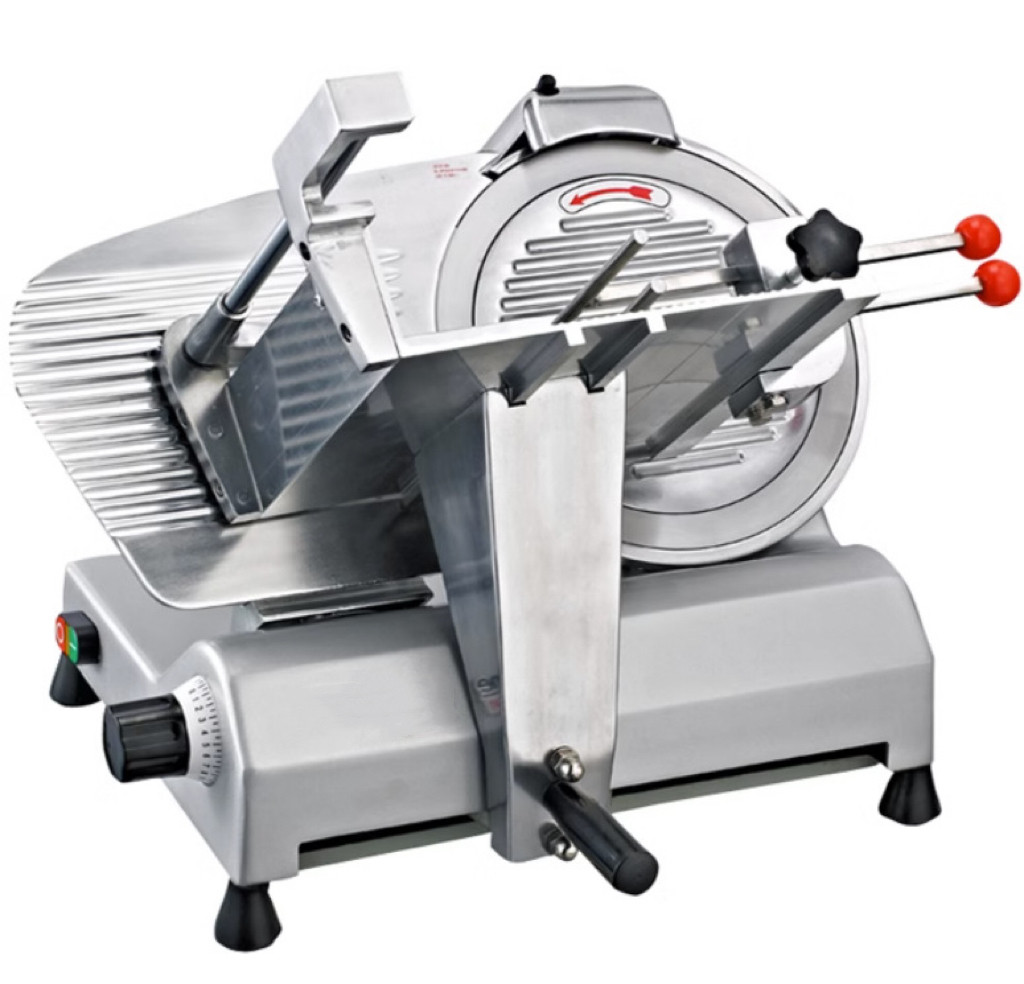 Semi-automatic meat slicer, 250–300 mm blades