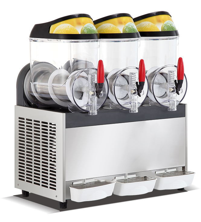 Slush machine, 3 tanks, 15 L each