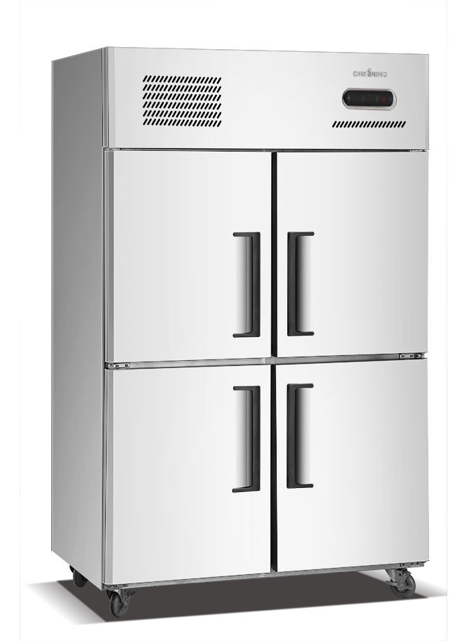 Stainless 4-door kitchen refrigerator