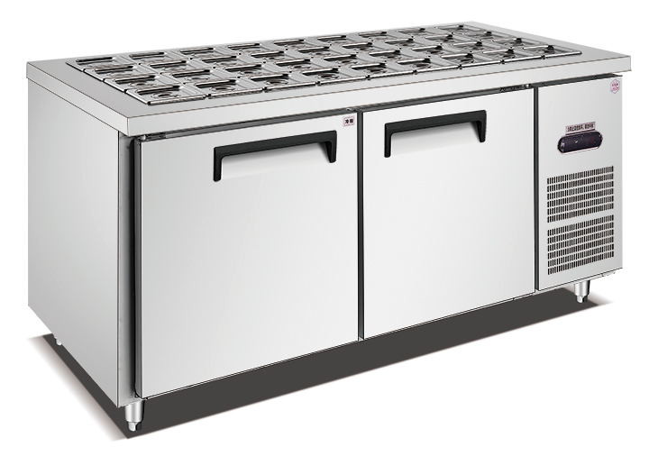 Stainless GN worktable chiller, 36 × GN 1/9