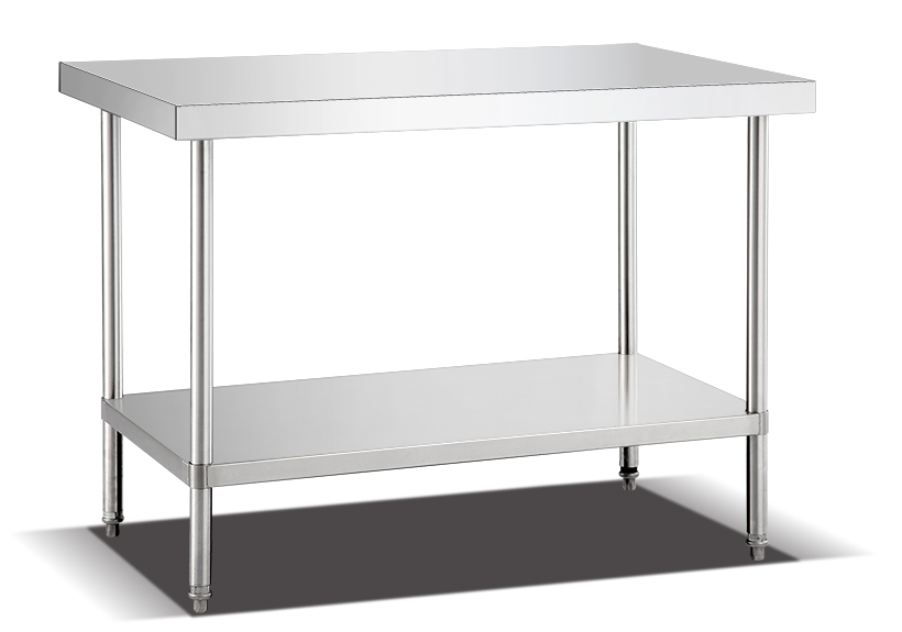 Stainless steel knock-down worktable