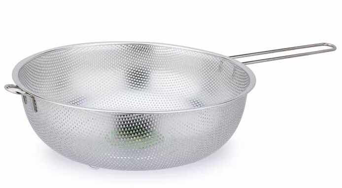 Stainless steel perforated kitchen basket
