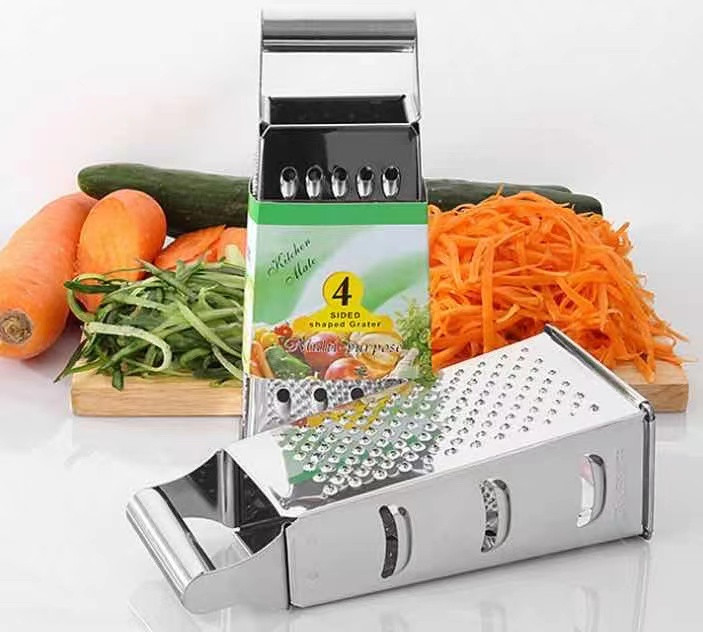 Stainless steel square grater