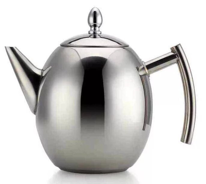 Stainless steel tea and coffee pot
