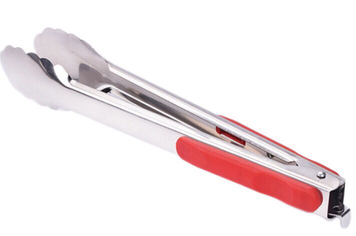 Stainless steel tongs, view 3