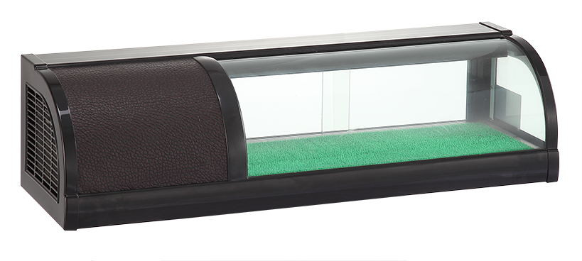 Sushi display case, single tier
