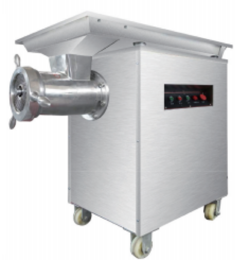 Vertical meat mincer