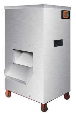 Vertical meat slicing machine